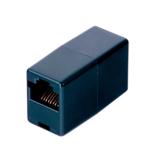 З'єднувач RJ45 8P8C мама/мама RJ45 для з'єднання кабелю, чорний, Q100