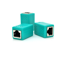З'єднувач RJ45 8P8C мама / мама RJ45 для з'єднання кабелю, екранований, зелений, Q50