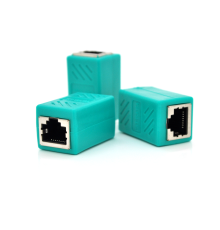 З'єднувач RJ45 8P8C мама / мама RJ45 для з'єднання кабелю, екранований, зелений, Q50
