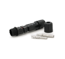 Конектор MC4 Premium, 1000V, 30A, Мідь CN під затискач, під перетин 1.5-6mm2, під кабель 4-6mm, 0.5 mΩ, IP67, -40℃~105℃, вогнестійкість UL94-VO, Q1000.