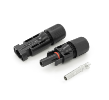 Конектор MC4 Risin, 1500V, 30A, мідний під затискач, під переріз 2.5-10mm2, 0.5mmΩ, вогнестійкість UL94-VO, IP68 Q500 Black