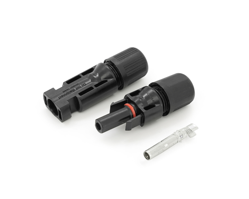 Конектор MC4 Risin, 1500V, 30A, мідний під затискач, під переріз 2.5-10mm2, 0.5mmΩ, вогнестійкість UL94-VO, IP68 Q500 Black