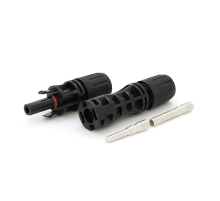Конектор MC4 Risin, 1500V, 65A, мідна суцільна клема, під переріз 1.5-10mm2, 0.5mmΩ, вогнестійкість UL94-VO, IP68 Q500 Black