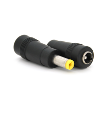 Перехідник DC 5.5x2.1mm (мама) - 5.5х1.7mm (тато) Yellow