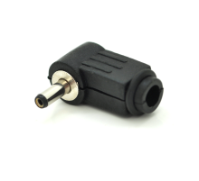 Перехідник DC 3.5x1.35mm (тато) під пайку, штекер 90°