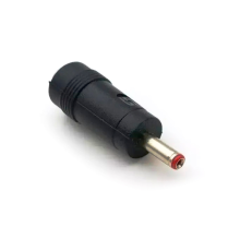 Перехідник DC 5.5x2.1mm (мама) - 3.5х1.35mm (тато) Red