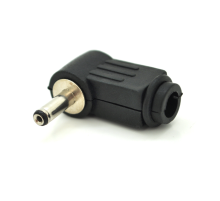 Перехідник DC 3.5x1.1mm (тато) під пайку, штекер 90°
