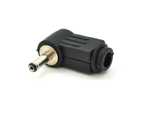 Перехідник DC 3.5x1.1mm (тато) під пайку, штекер 90°