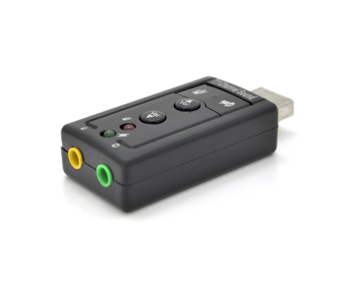 Контролер USB-sound card (7.1) 3D sound (Windows 7 ready), OEM