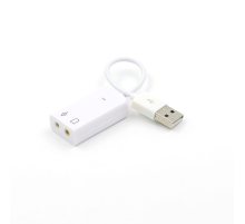 Контролер USB-sound card (5.1) 3D sound (Windows 7 ready), White, OEM Контролер USB-sound card (5.1) 3D sound (Windows 7 ready), White, OEM