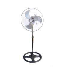 Вентилятор підлоговий метал KT1803 R18, поворот 120 °, 3 режими, 220V, White, ціна за ящик (3шт), Box