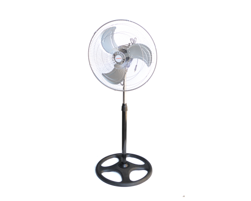 Вентилятор підлоговий метал KT1803 R18, поворот 120 °, 3 режими, 220V, White, ціна за ящик (3шт), Box