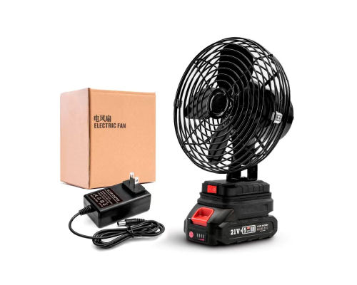 Вентилятор 6", з Li-Ion акумулятором 21V + перехідник, Black, Box 185х185 мм, 1,10 кг Вентилятор 6", з Li-Ion акумулятором 21V + перехідник, Black, Box 185х185 мм, 1,10 кг