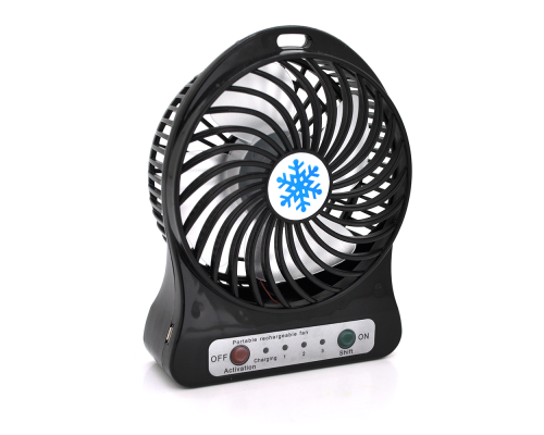 Портативний вентилятор Light Fan, 3 режими швидкості, акумулятор 18650, Mix color, Box Портативний вентилятор Light Fan, 3 режими швидкості, акумулятор 18650, Mix color, Box
